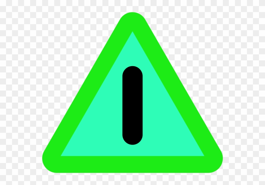 Caution Sign Warning Sign Danger Vector Clip Art - Green Danger Sign - Png Download