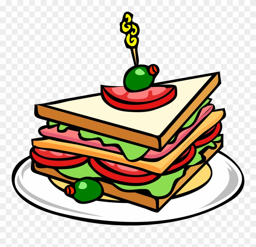 Clip Transparent Download Food Services Plainville - Sandwich Clip Art - Png Download