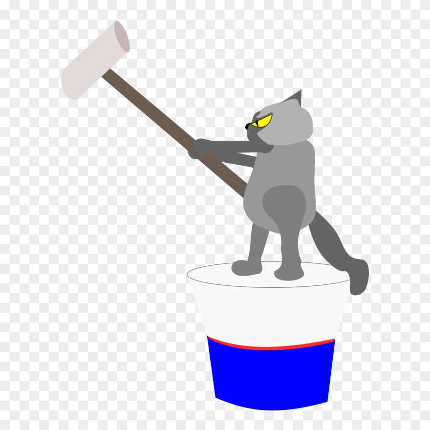Free Cat Painting Wall - Cat Painting The House Clipart