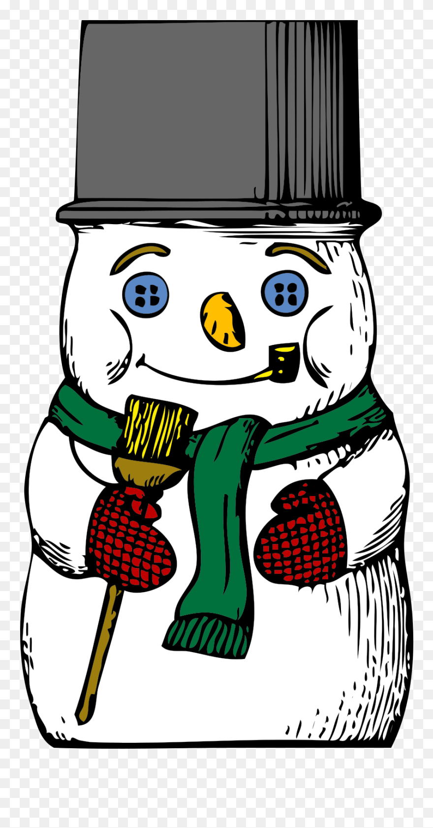 Snowman Clip Art - Avenge Drawstring Backpack Polyester Bags Gym Sack - Png Download