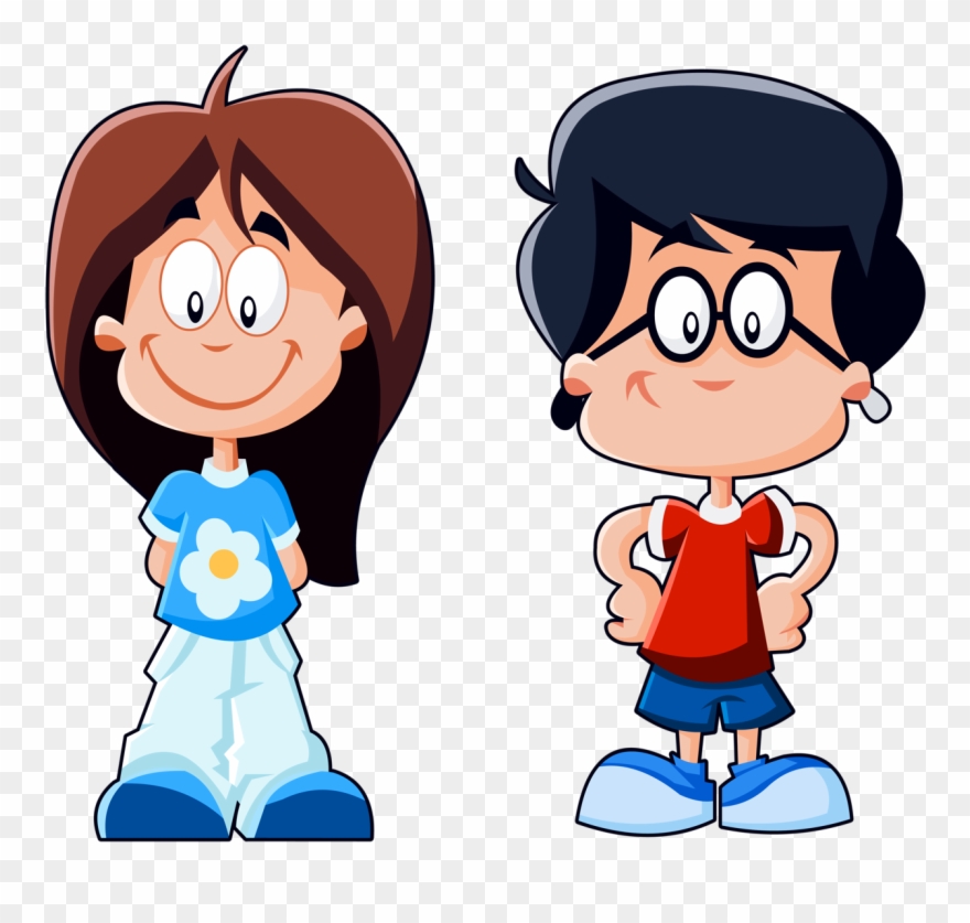 **✿*yo Y Mi Amigo*✿** Girlfriends, Guys, - Cartoon Kids Clipart
