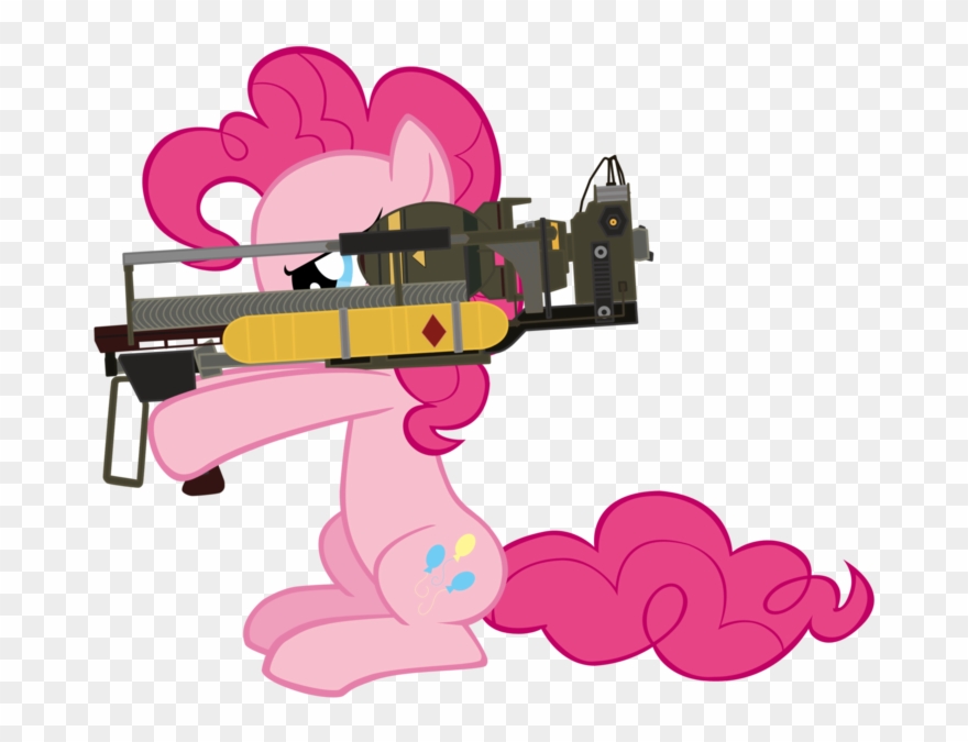 Pinup Vector Nuke - Pinkie Pie Con Armas Clipart