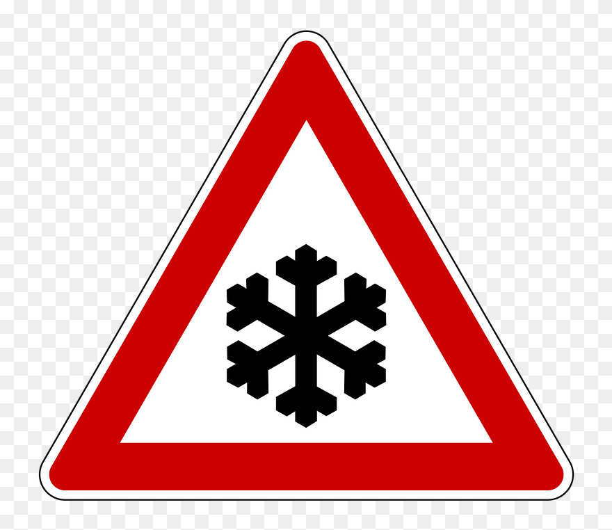 Clipart Info - Loose Chippings Road Sign - Png Download