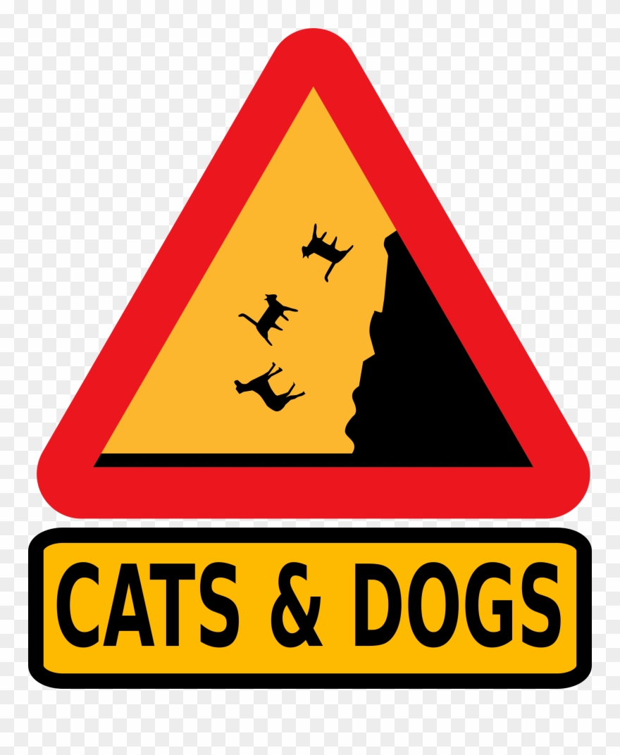 Warning Falling Penguins Clipart, Vector Clip Art Online, - Signs That Are Hard To Understand - Png Download