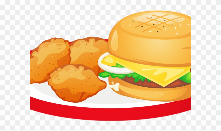 Dinner Plate Clipart Supper - Plate With Food Clipart - Png Download