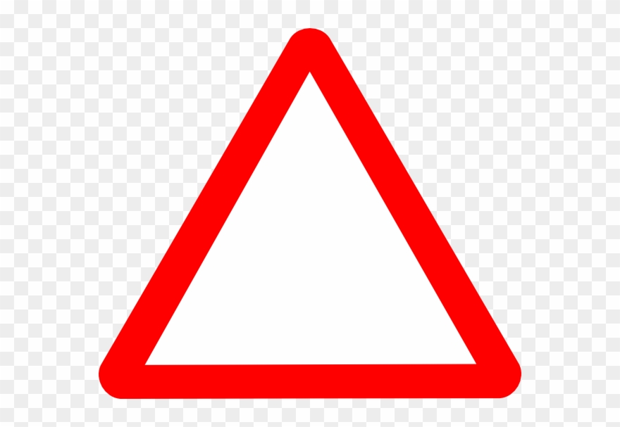 Free Caution Triangle Download Clip Art On - Information Would Be Shown In A Triangular Road Sign - Png Download