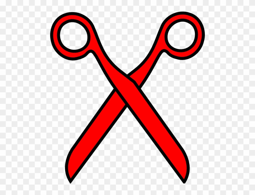 Hairdresser Clipart Baber - Scissors Silhouette - Png Download