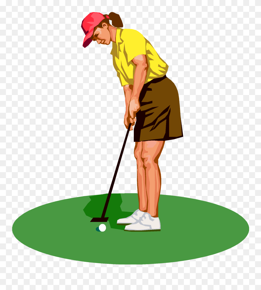 Golf Tee Silhouette At Getdrawings - Lady Golfer Clipart