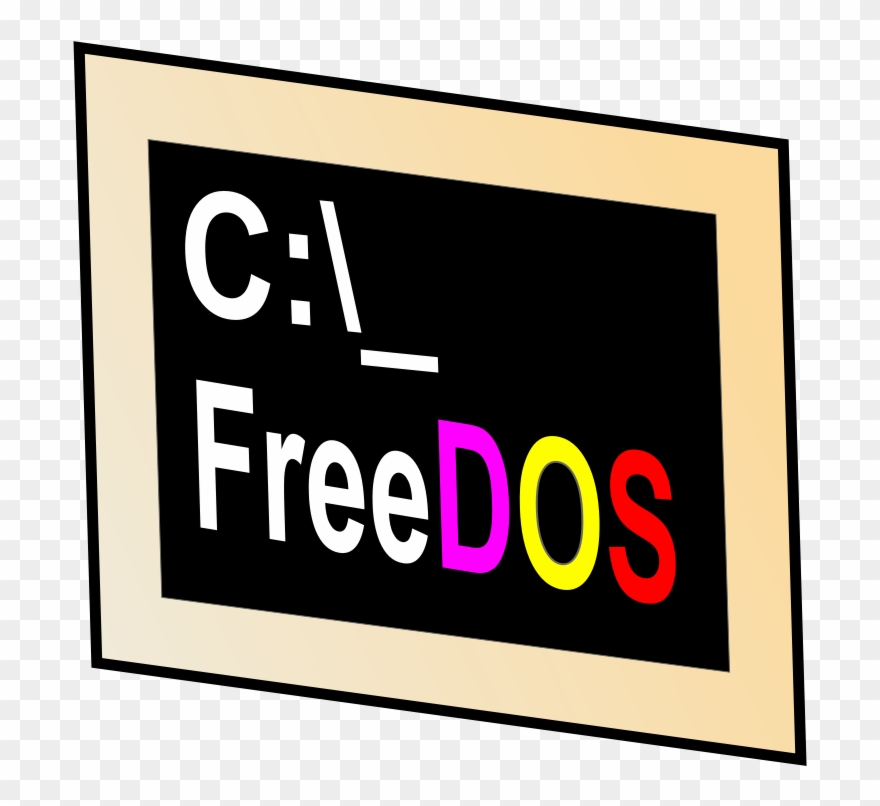 Movie Ticket Clip Art Free Clipartsco - Ms Dos - Png Download