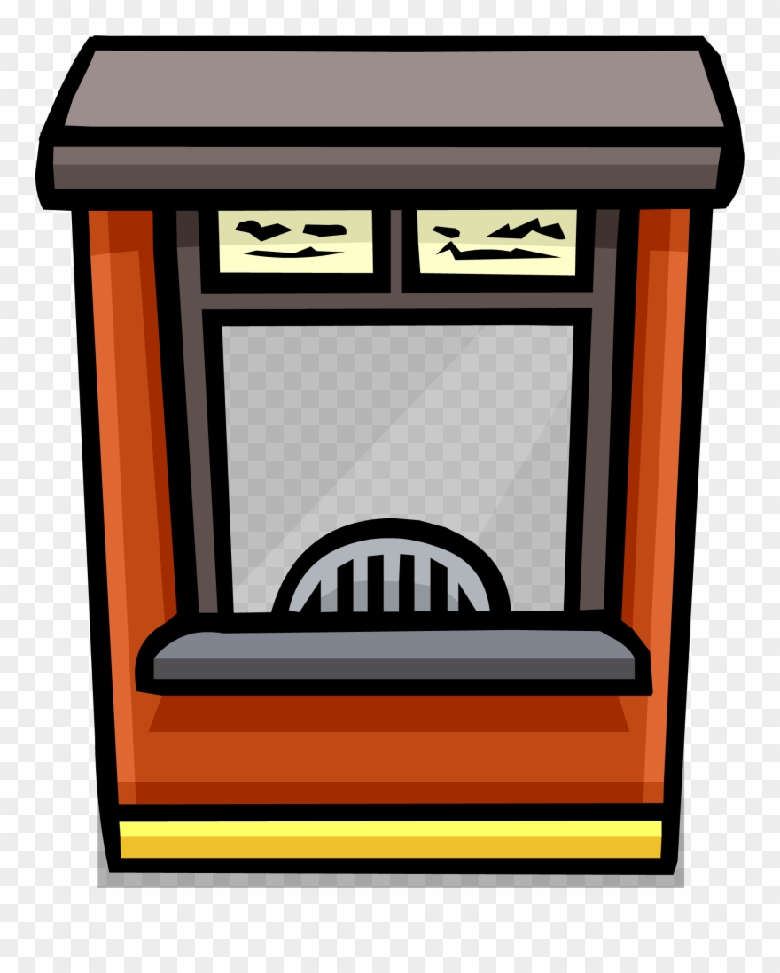 Collection Of Ticket High Quality Free - Cartoon Transparent Ticket Booth Clipart