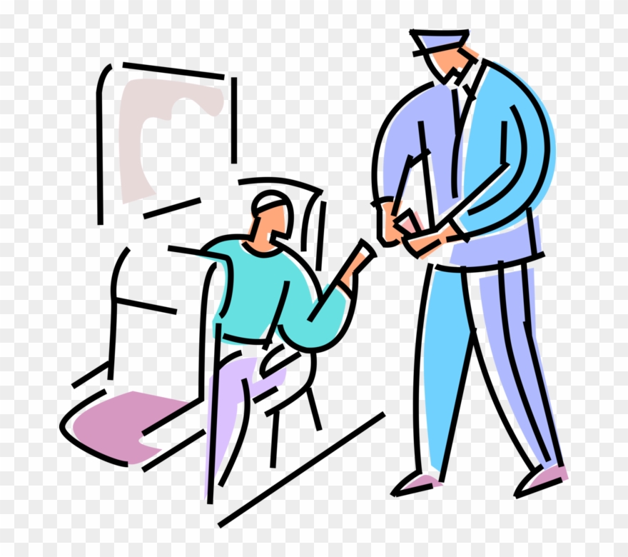 Train Conductor Checks Passenger Ticket - Railway Ticket Checking Clipart - Png Download