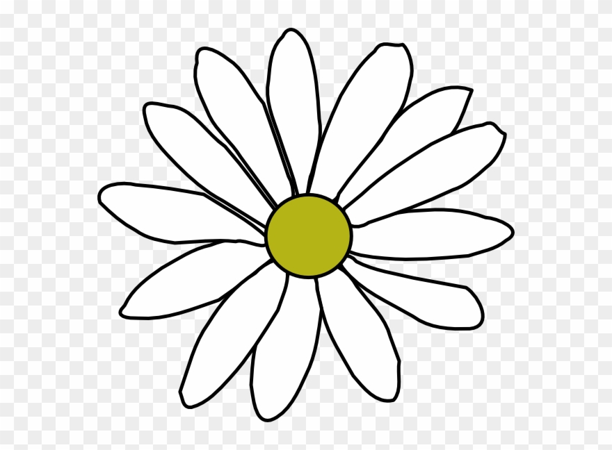 Simple - Flower Outline Png Clipart