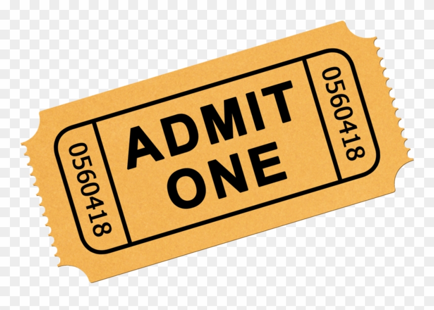 Beautifully Idea Movie Ticket Svg Transparent Library - Movie Ticket Clipart Transparent - Png Download