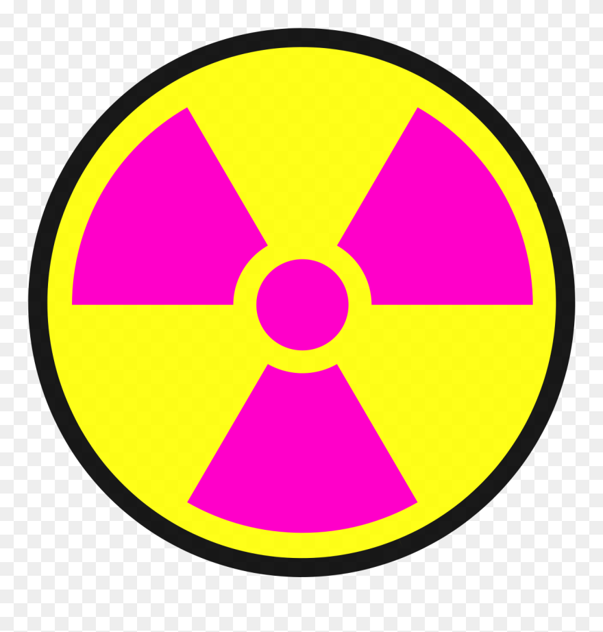 Nuclear Clipart Caution - Radiation Symbol Png Transparent Png