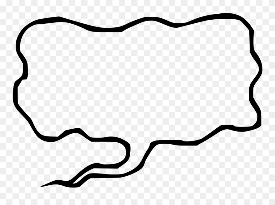 Speech 6 - Scary Speech Bubble Png Clipart