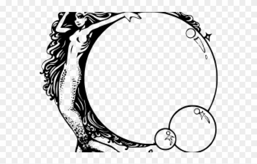 Retro Clipart Mermaid - Vintage Mermaids Clip Art - Png Download