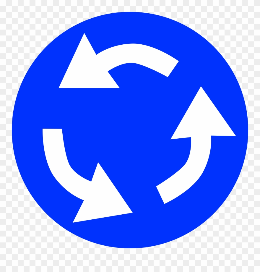 All Photo Png Clipart - Roundabout Traffic Sign Transparent Png