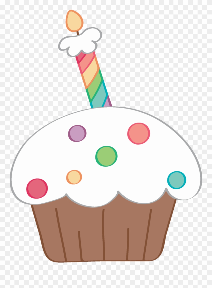 ‿✿⁀ceℓebrate‿✿⁀ Happy Birthday, Cupcake Clipart, Cupcake - Cumpleaños Dibujo Png Transparent Png