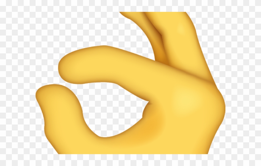 Hand Emoji Clipart Circle Hand - Ok Hand Transparent Background - Png Download
