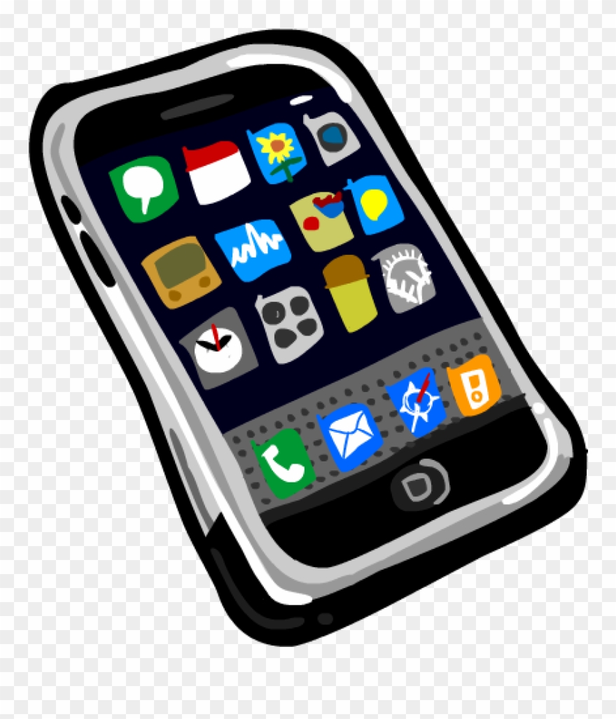 Cell Phone Clipart Smart Phone Clipart Smartphone Cell - Mobile Phone Clipart - Png Download
