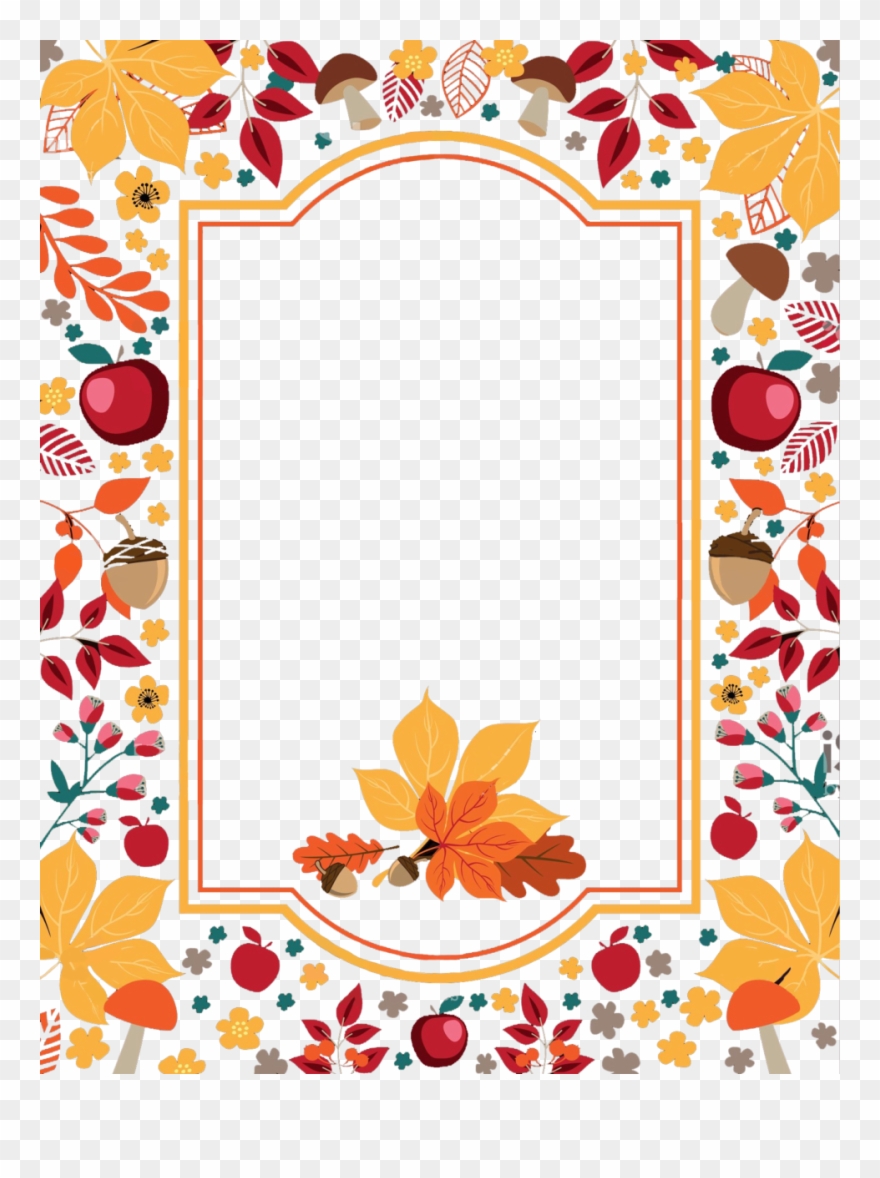 Awesome Thanksgiving Border Image Inspirations Thanksgivingorder - Transparent Thanksgiving Border Clipart - Png Download