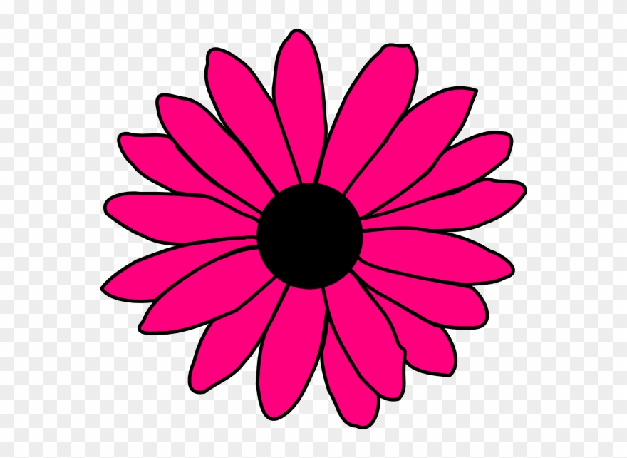 Daisy Clip Art At Clker Com Vector - Red Flower Clip Art - Png Download