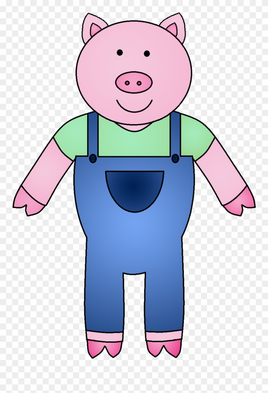The Three Little Pigs Clipart Clipartmonk - Three Little Pigs Pig - Png Download