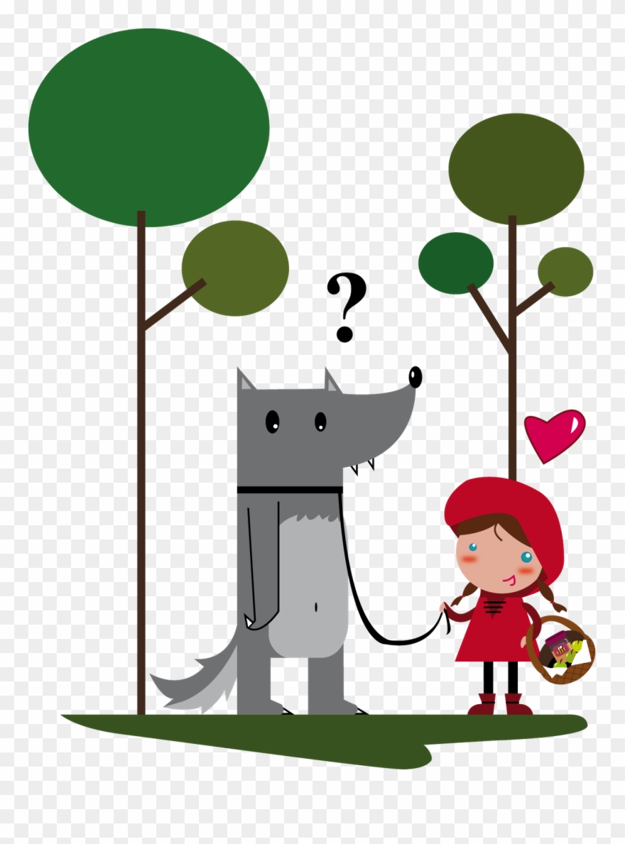 Red Riding Hood Clipart Traditional Literature - Caperucita Y El Lobo Png Transparent Png