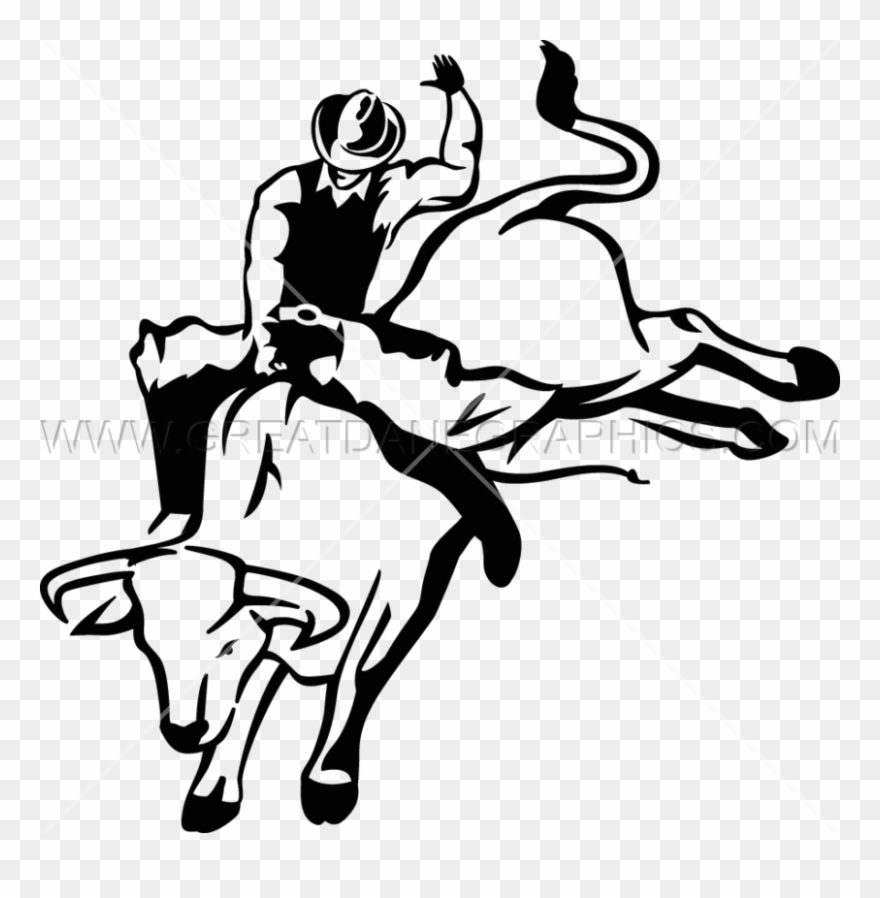 Bull Rider Image Free Stock Huge - Bull Riding Clip Art - Png Download