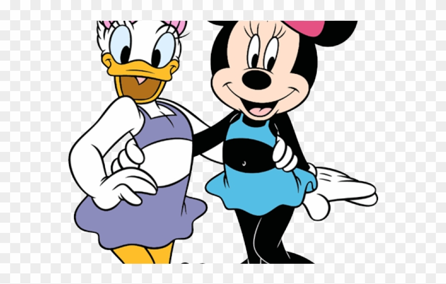 Summer Clipart Minnie Mouse - Daisy Duck At The Beach - Png Download