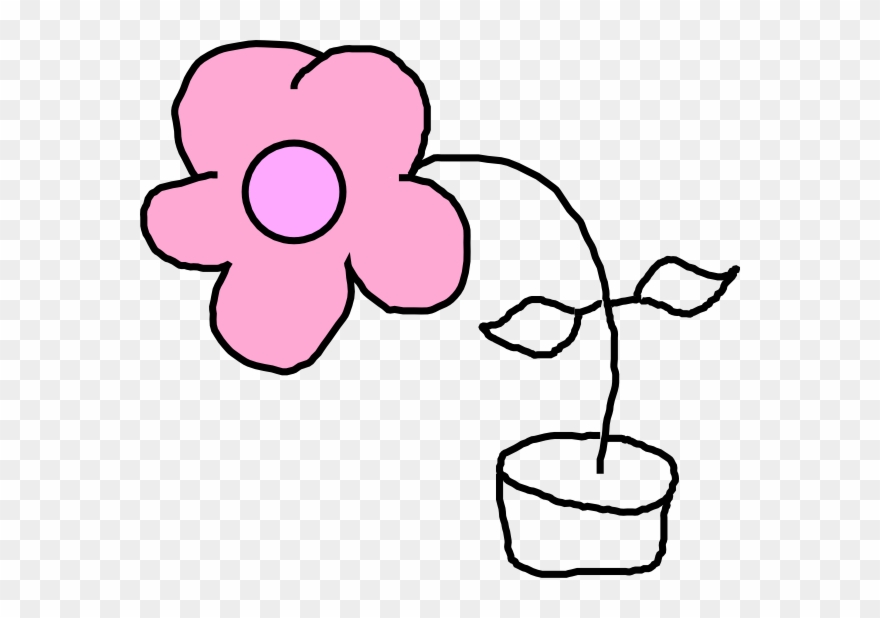 Kids Flower Clip Art At Clipart Library - Flower Drawing For Kids - Png Download