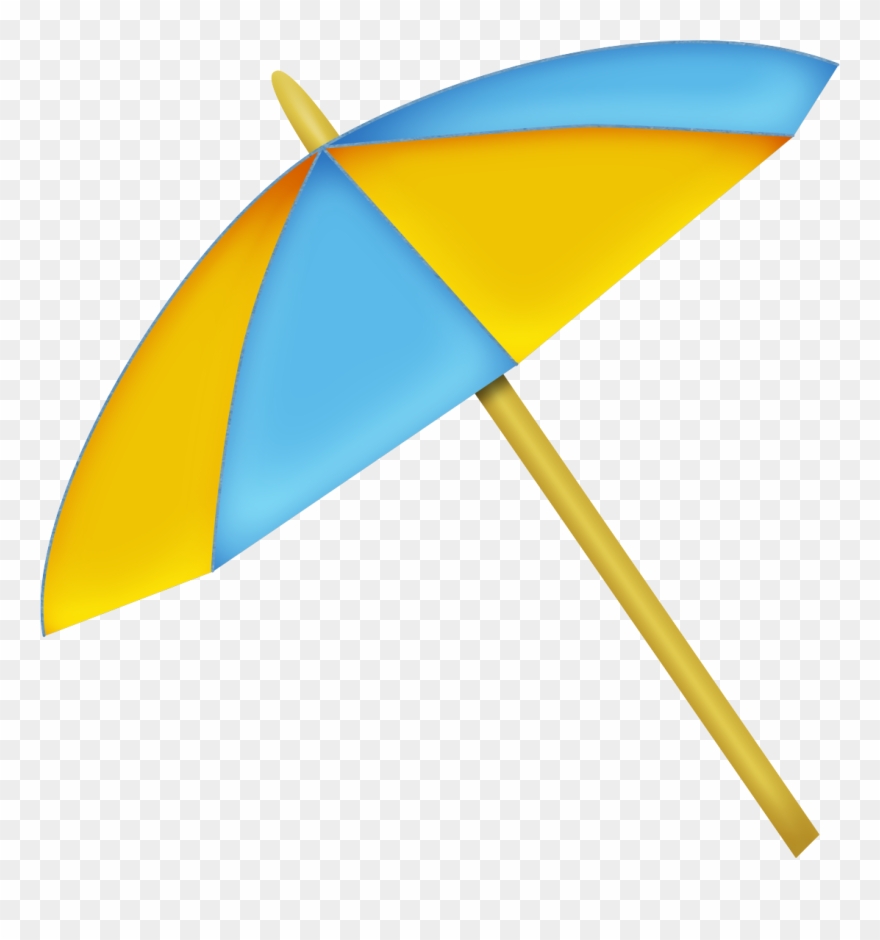 Beach Umbrella Summer Clipart, Beach Umbrella, Filing - Dibujos De Sombrillas De Playa - Png Download