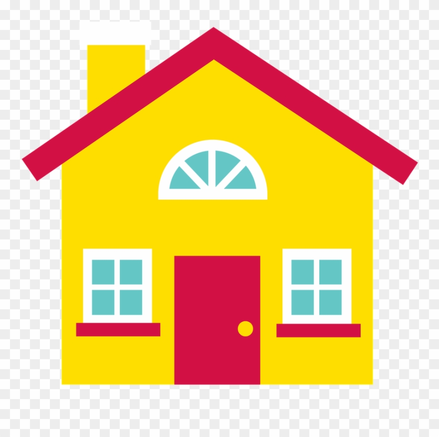 Flannel Board Stories, Flannel Boards, House Clipart, - Clip Art Yellow House - Png Download