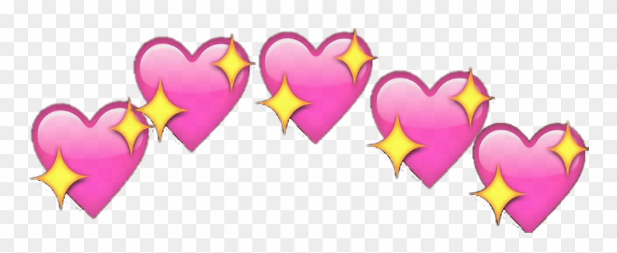 Glitter Clipart Emoji - Heart Emoji Meme Png Transparent Png