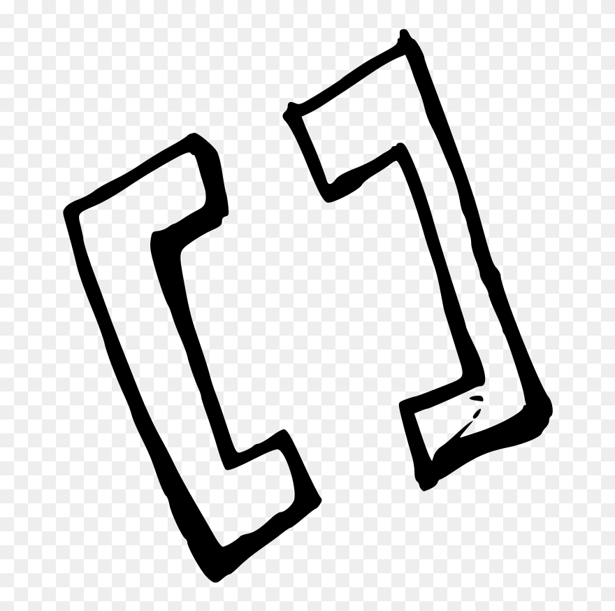 Big Brackets Slight Shadow Png Clip Arts - Big Brackets Transparent Png