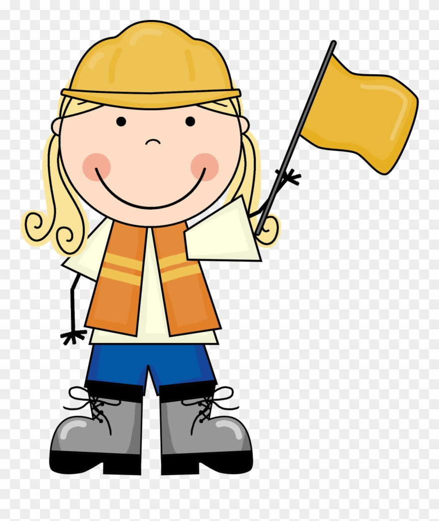 Clip Arts Related To - Kid Construction Worker Clipart - Png Download