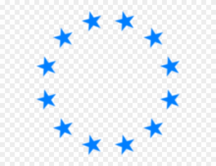 Big Eurostars Blue Faded Svg Clip Arts 594 X 597 Px - Png Download