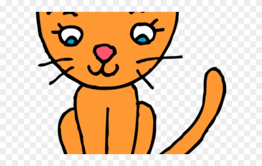 Clipart Cat To Colour - Png Download