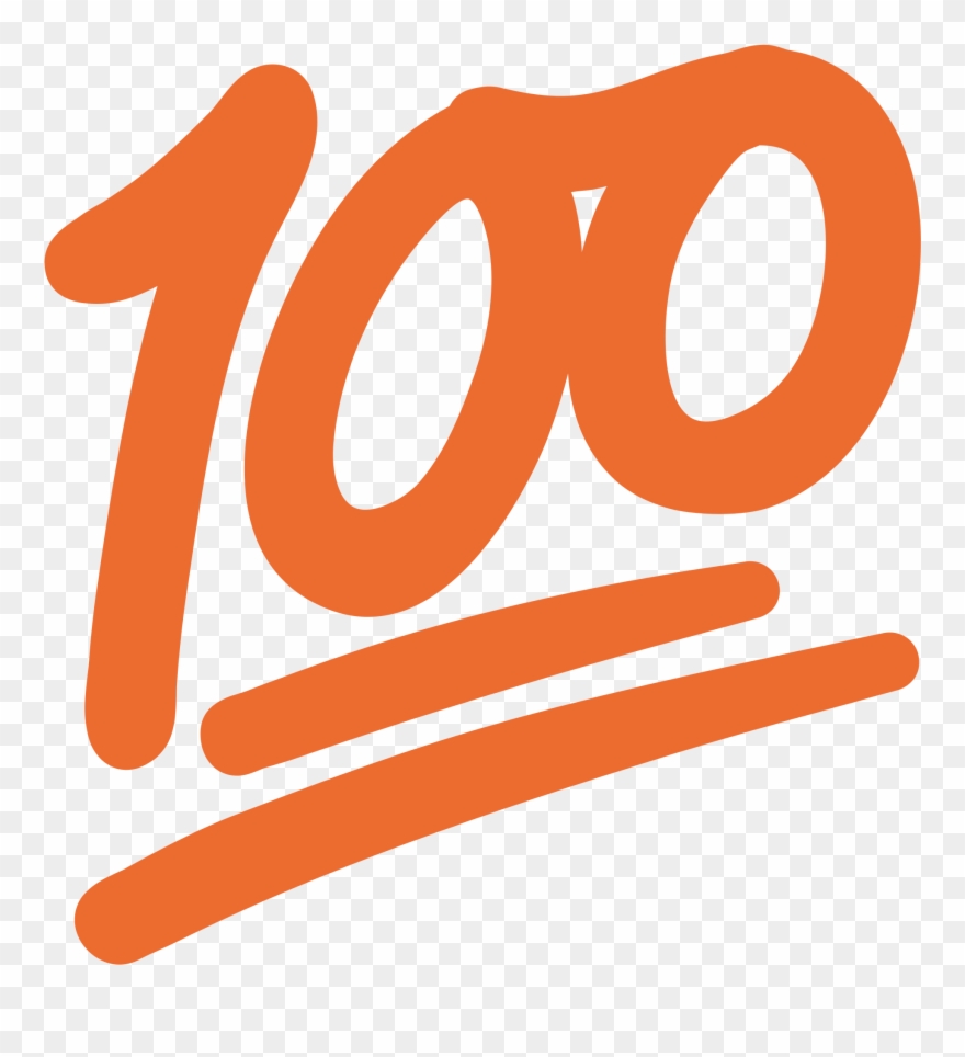 19 100th Of Picture Royalty Free Download Transparent - Android 100 Emoji Clipart