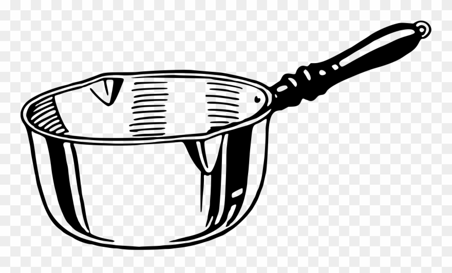 Saucepan Big Image Png - Saucepan Clipart Black And White Transparent Png