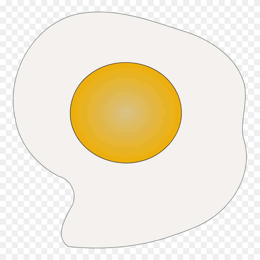 Free Vector Sunny Side Up Eggs Clip Art - Cartoon Picture Of Yolk - Png Download