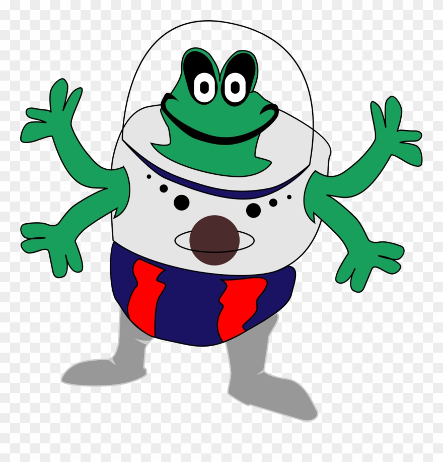 Alien Clipart - - Kostenlose Bilder Von Lustigen Fröschen - Png Download