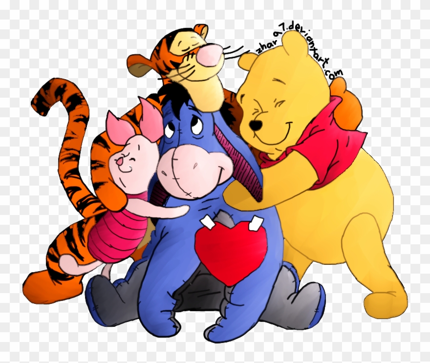 Winsome Winnie The Pooh Friends 10 100 Acre Hug Of - Hug Winnie The Pooh Clipart