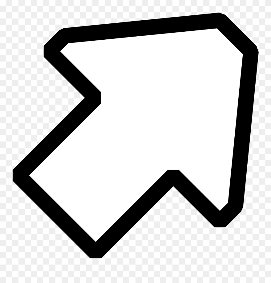 Black White Up Right Arrow Clip Art At Clipart - Arrow Clip Art - Png Download