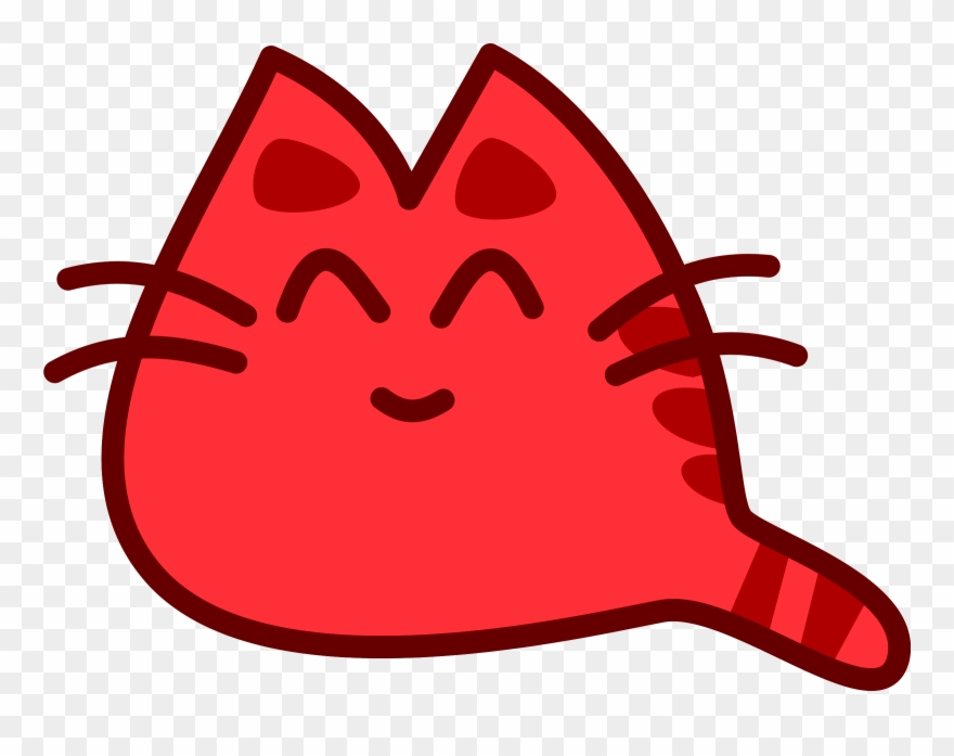 Red Cat Clipart - Smiling Cat Clipart - Png Download