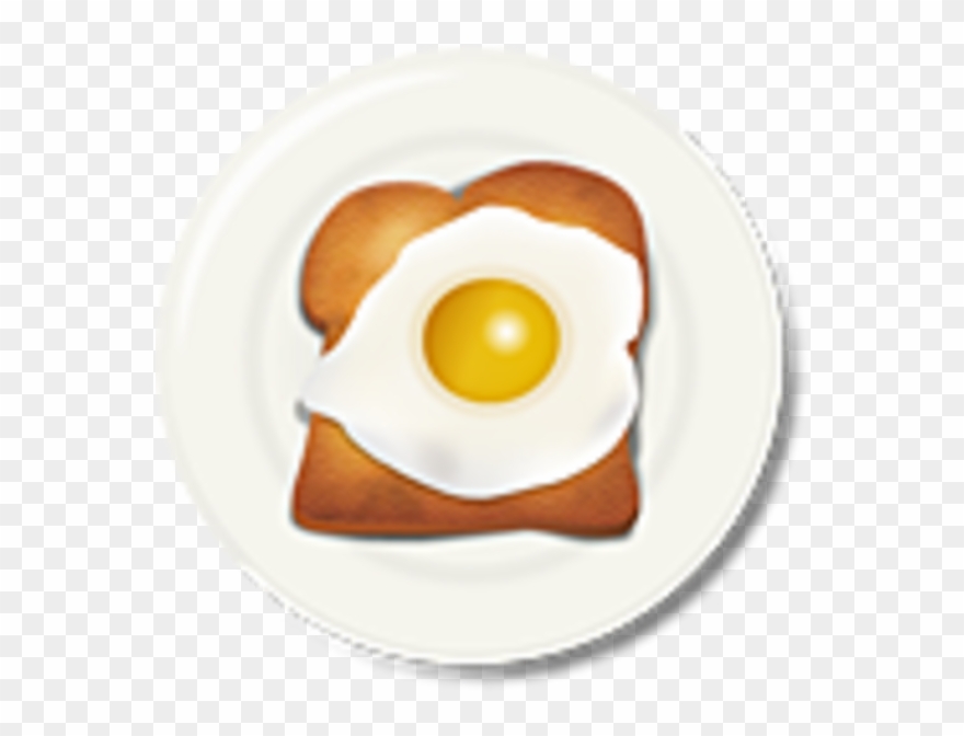 Egg Toast Breakfast Free Images At Clker Com Vector - Eggs And Toast Clipart - Png Download
