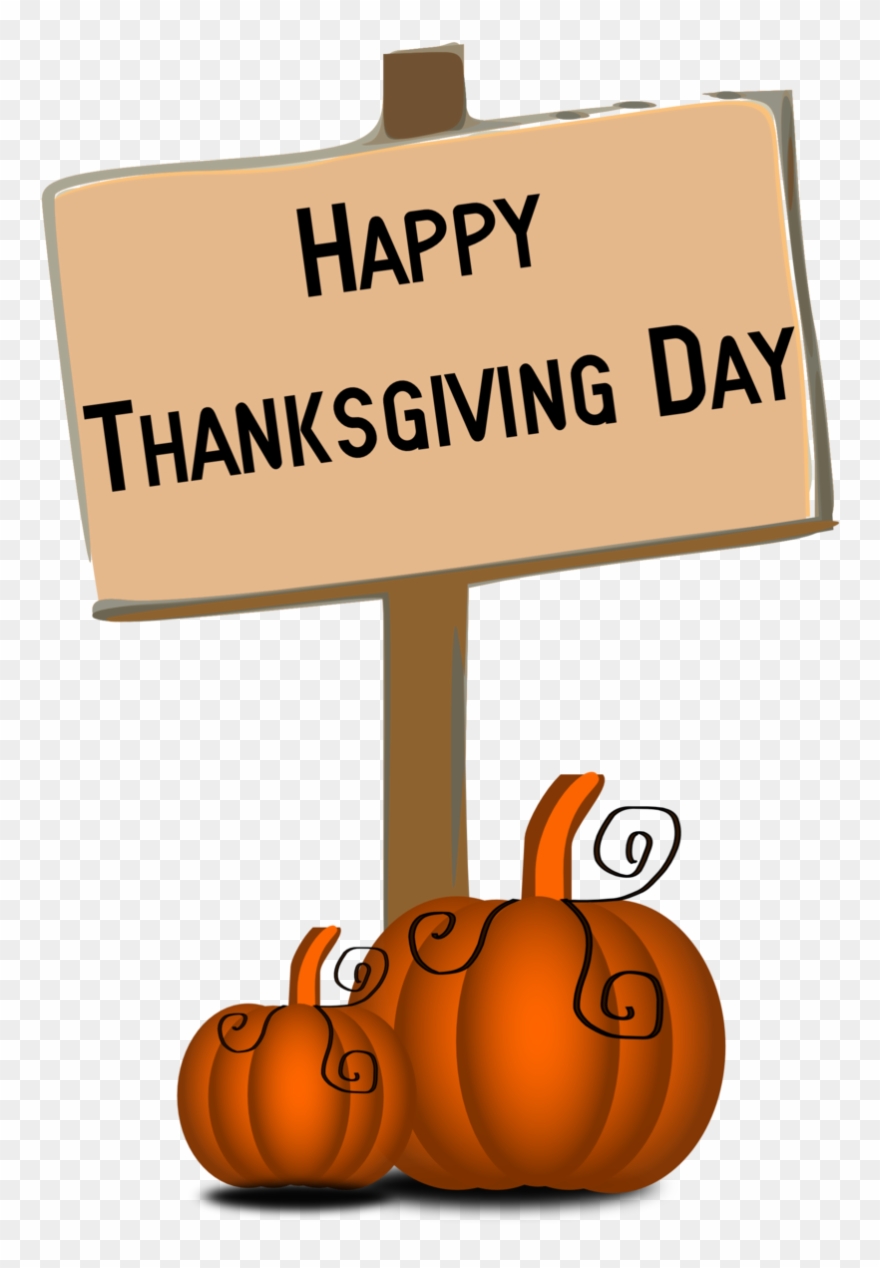 Thank - Happy Thanksgiving Day Clip Art - Png Download