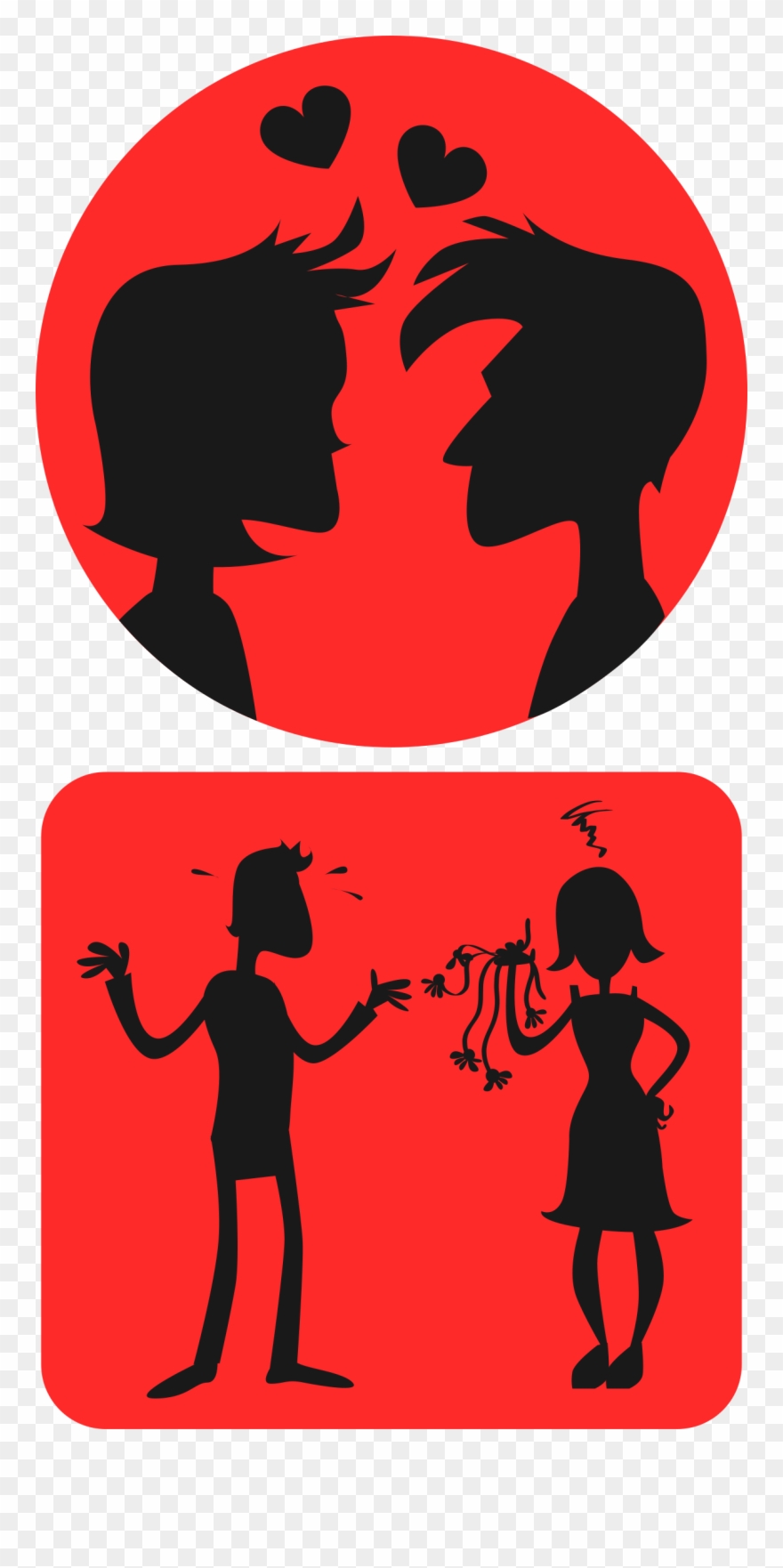 Big Image - Healthy Vs Unhealthy Relationships Clipart - Png Download