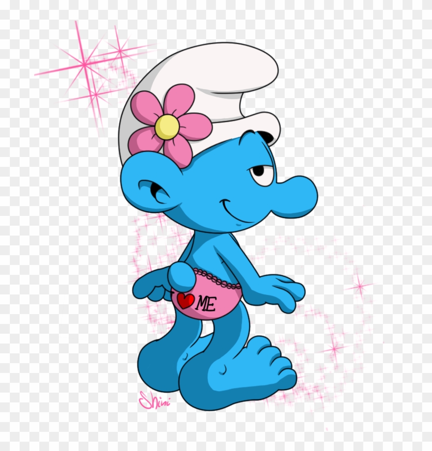 Miss You Smurf - Sexy Vanity Smurf By Shini Smurf Clipart