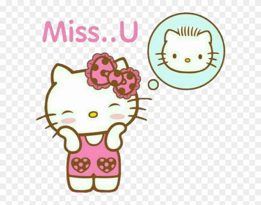 Hellokitty Sanrio Love Missyou Deardaniel Dear Daniel - Hello Kitty Sayings Clipart